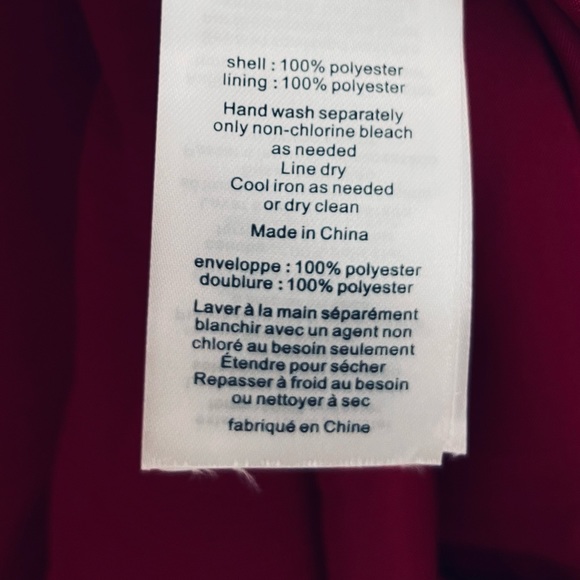 David’s Bridal Chiffon Halter Dress Red Apple Size 20 - Picture 4 of 8